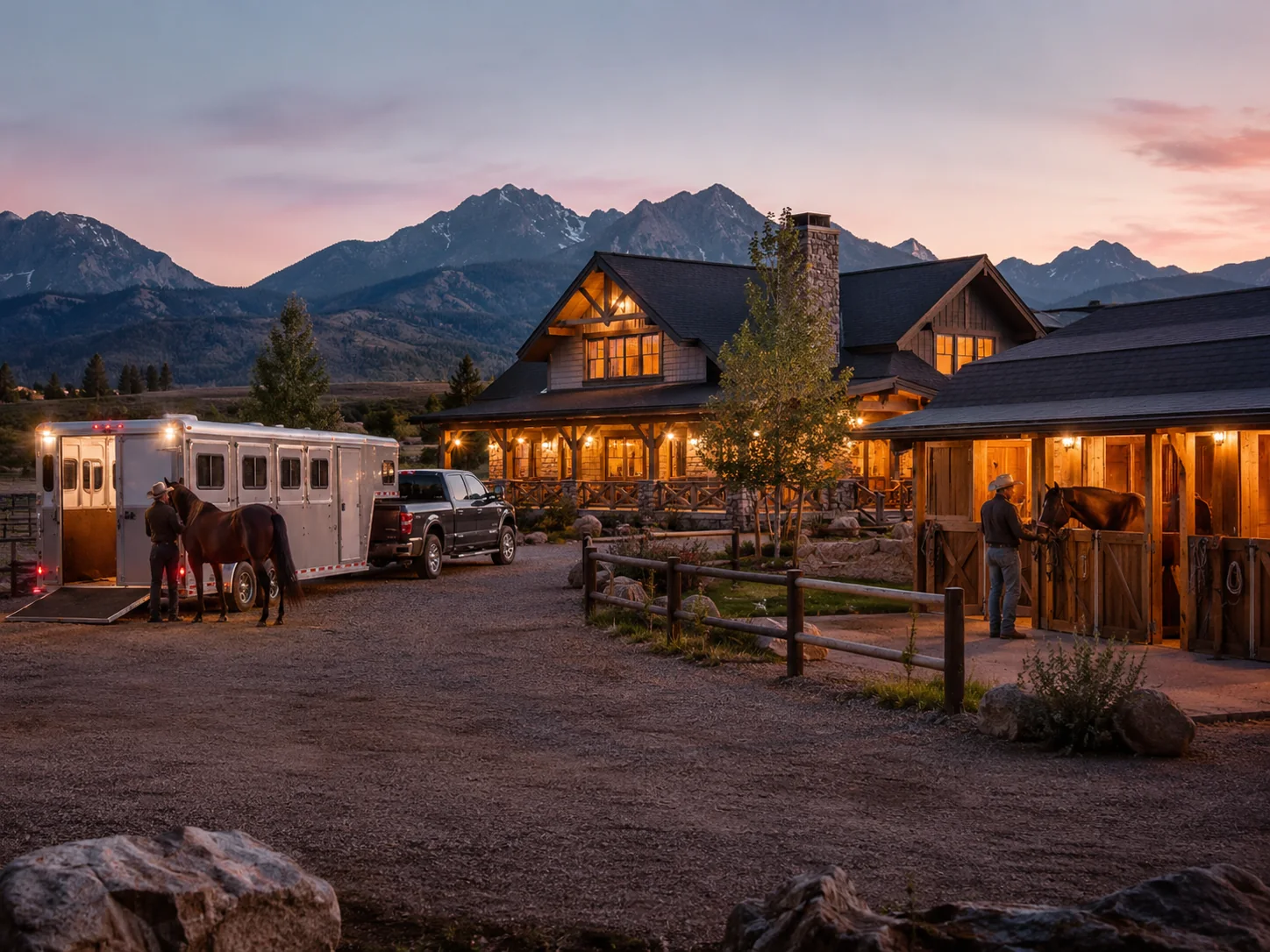 Horse-friendly overnight stay